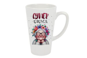 Чашка велика лате “Супер бабуся”